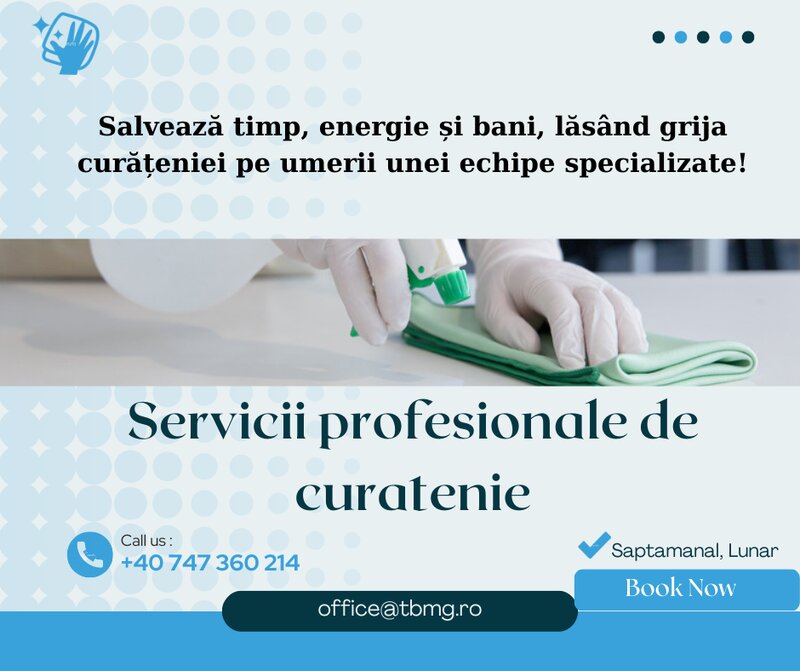 TBMG Cleaning - Servicii curatenie